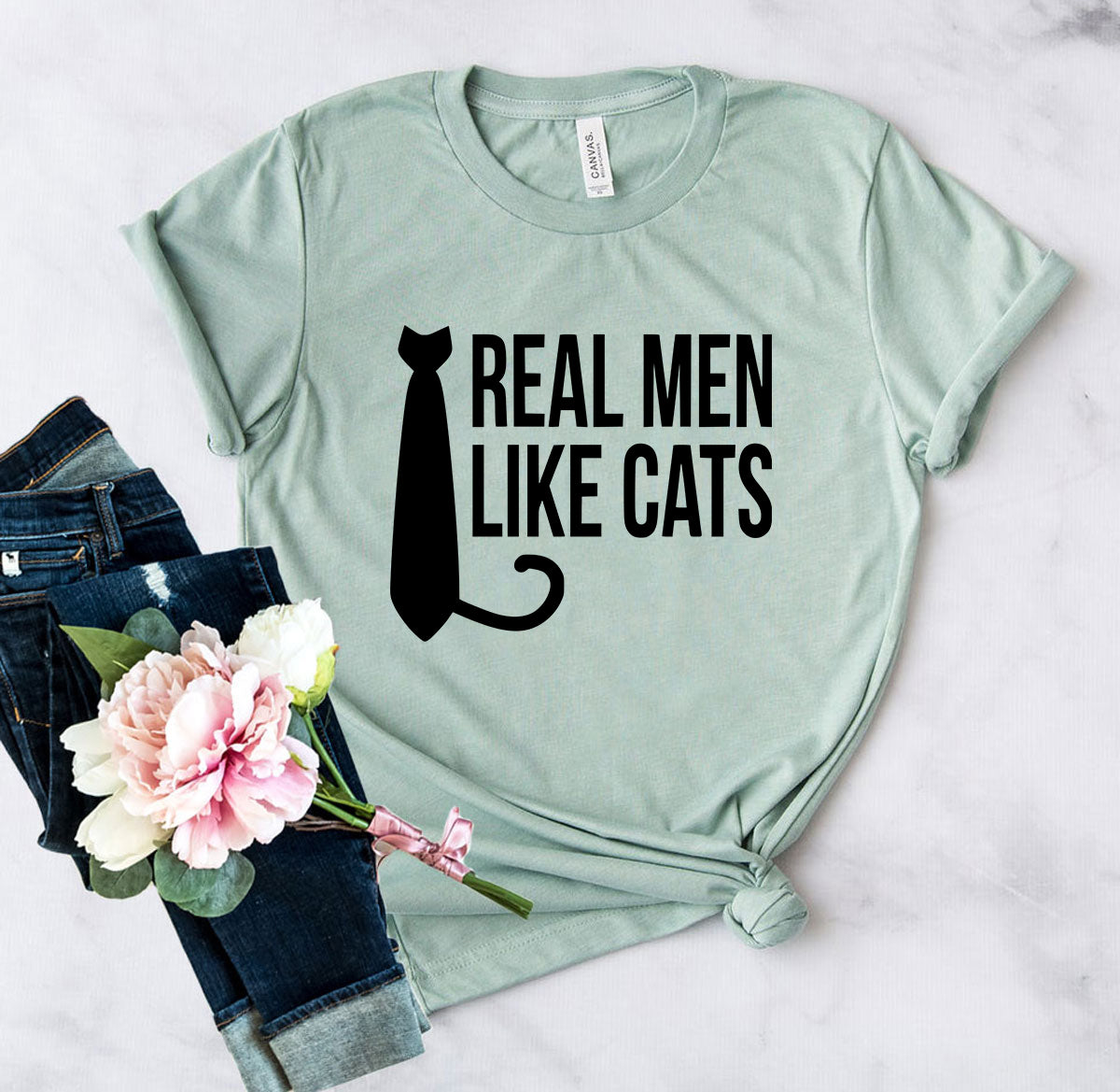 Real Men Like Cat T-Shirt